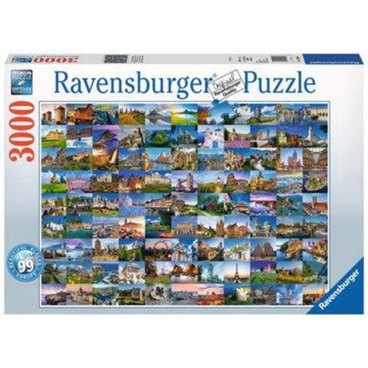 Ravensburger Puzzle 9 Beautiful Places in Europe, 3000 Teile