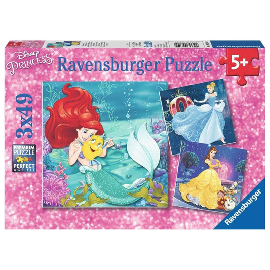 Ravensburger Puzzle Abenteuer der Prinzessinnen, 3 x 49 Teile