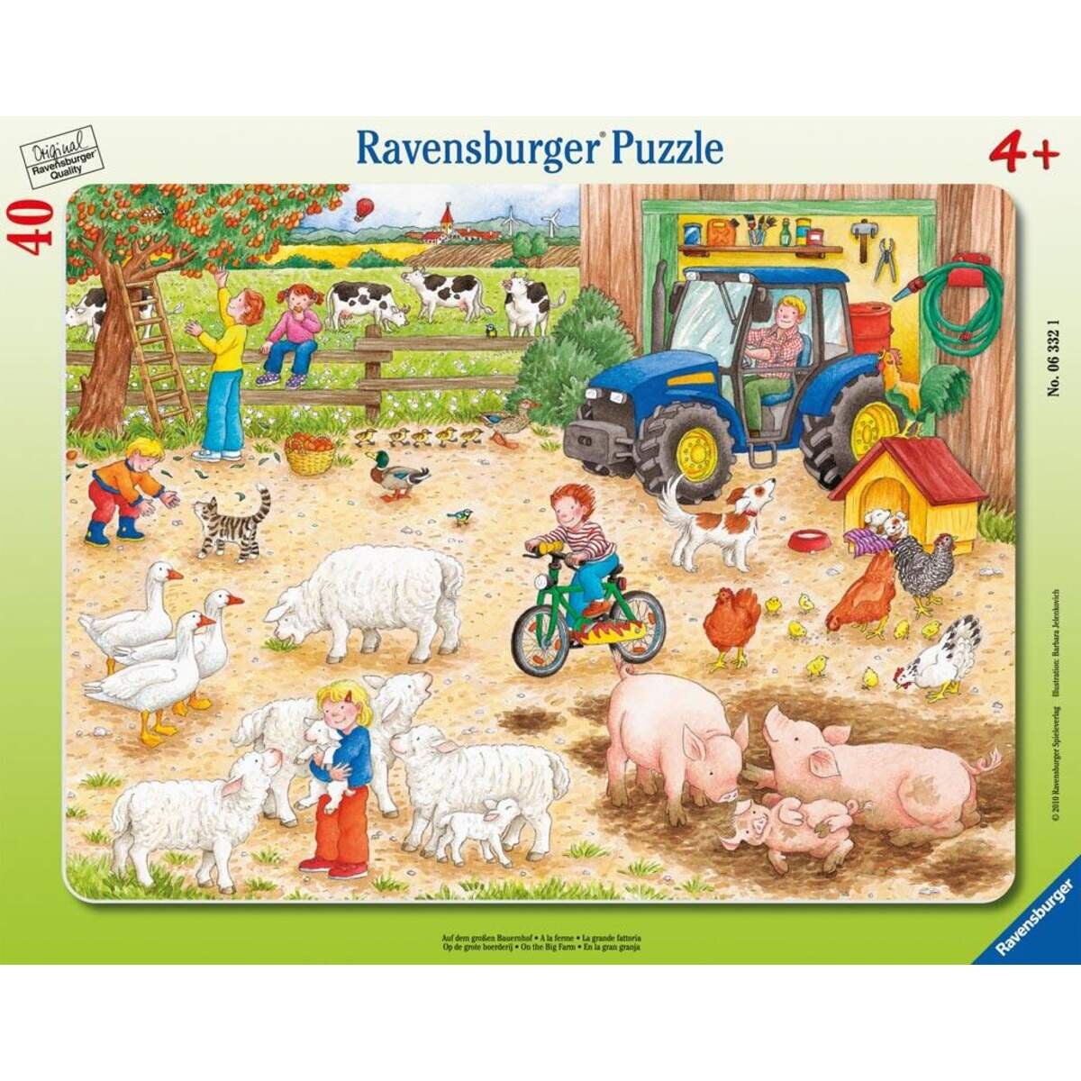 Ravensburger Puzzle Auf dem großen Bauernhof, 40 Teile