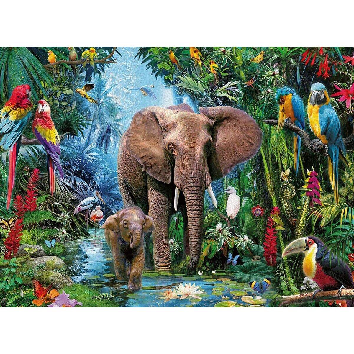 Ravensburger Puzzle Dschungelelefanten , 150 Teile