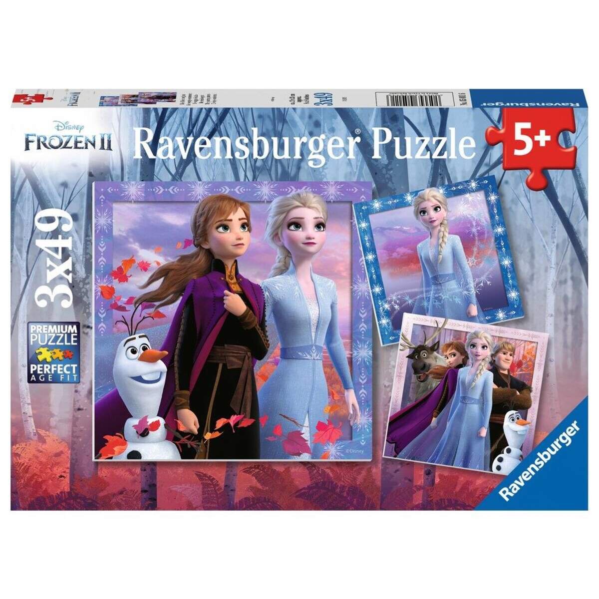 Ravensburger Puzzle Frozen II Die Reise beginnt, 3x49 Teile