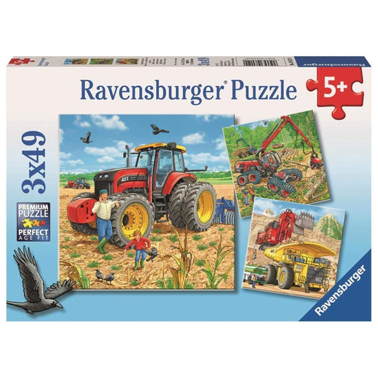 Ravensburger Puzzle Große Maschinen 3x49 Teile