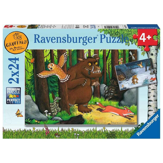 Ravensburger Puzzle Grüffelo - Der Waldspaziergang, 2 x 24 Teile