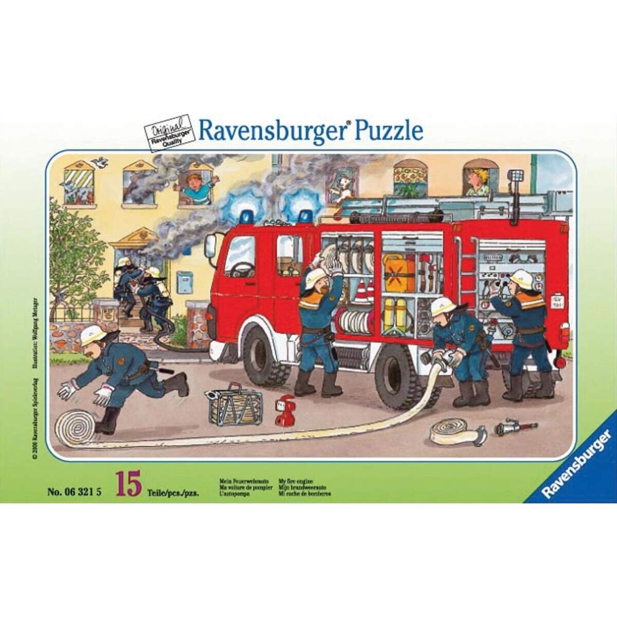 Ravensburger Puzzle Mein Feuerwehrauto, 15 Teile