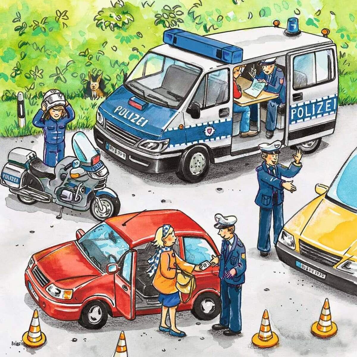 Ravensburger Puzzle Polizeieinsatz, 3 x 49 Teile