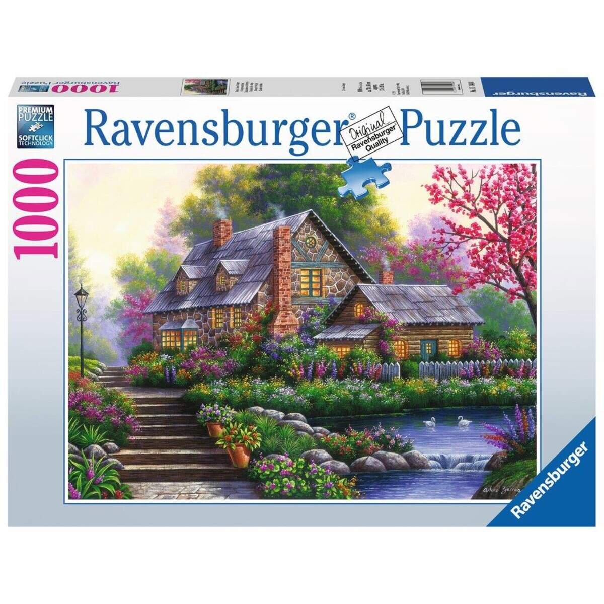 Ravensburger Puzzle Romantisches Cottage, 1000 Teile