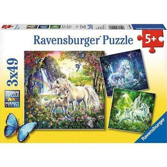 Ravensburger Puzzle Schöne Einhörner 3 x 49 Teile