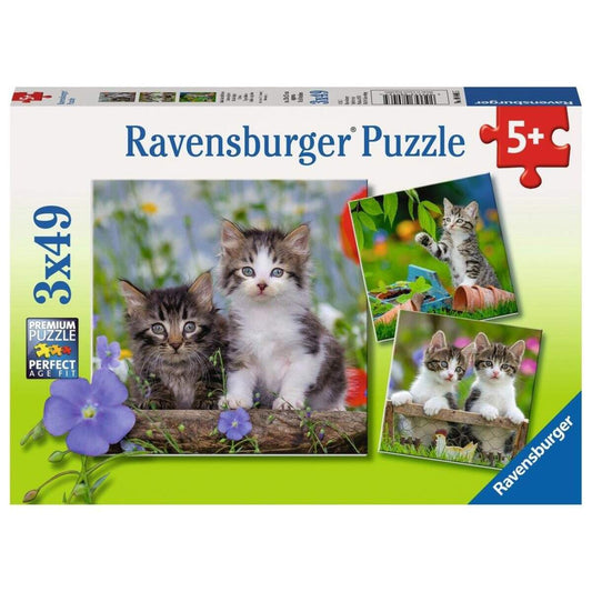 Ravensburger Puzzle Süße Samtpfötchen 3x49 Teile