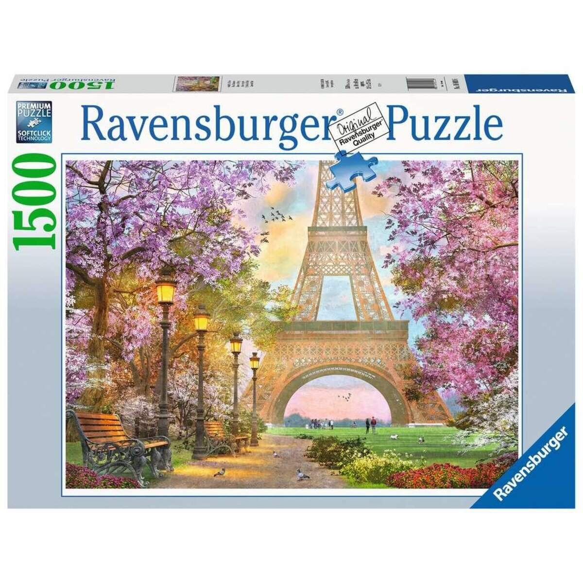 Ravensburger Puzzle Verliebt in Paris, 1500 Teile