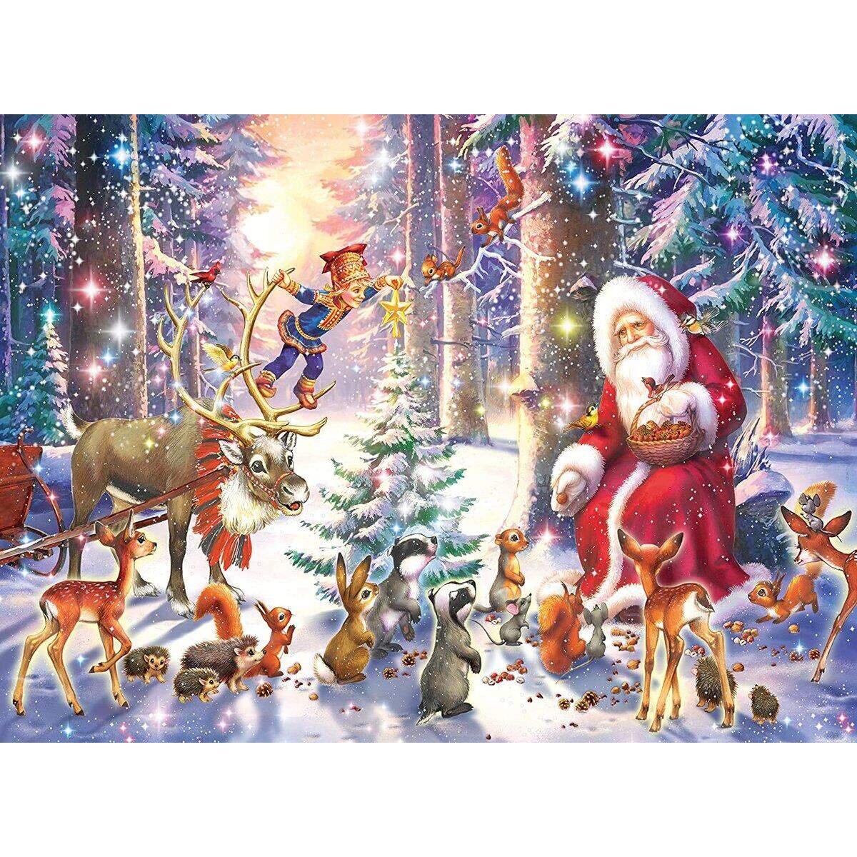 Ravensburger Puzzle Waldweihnacht, 100 Teile