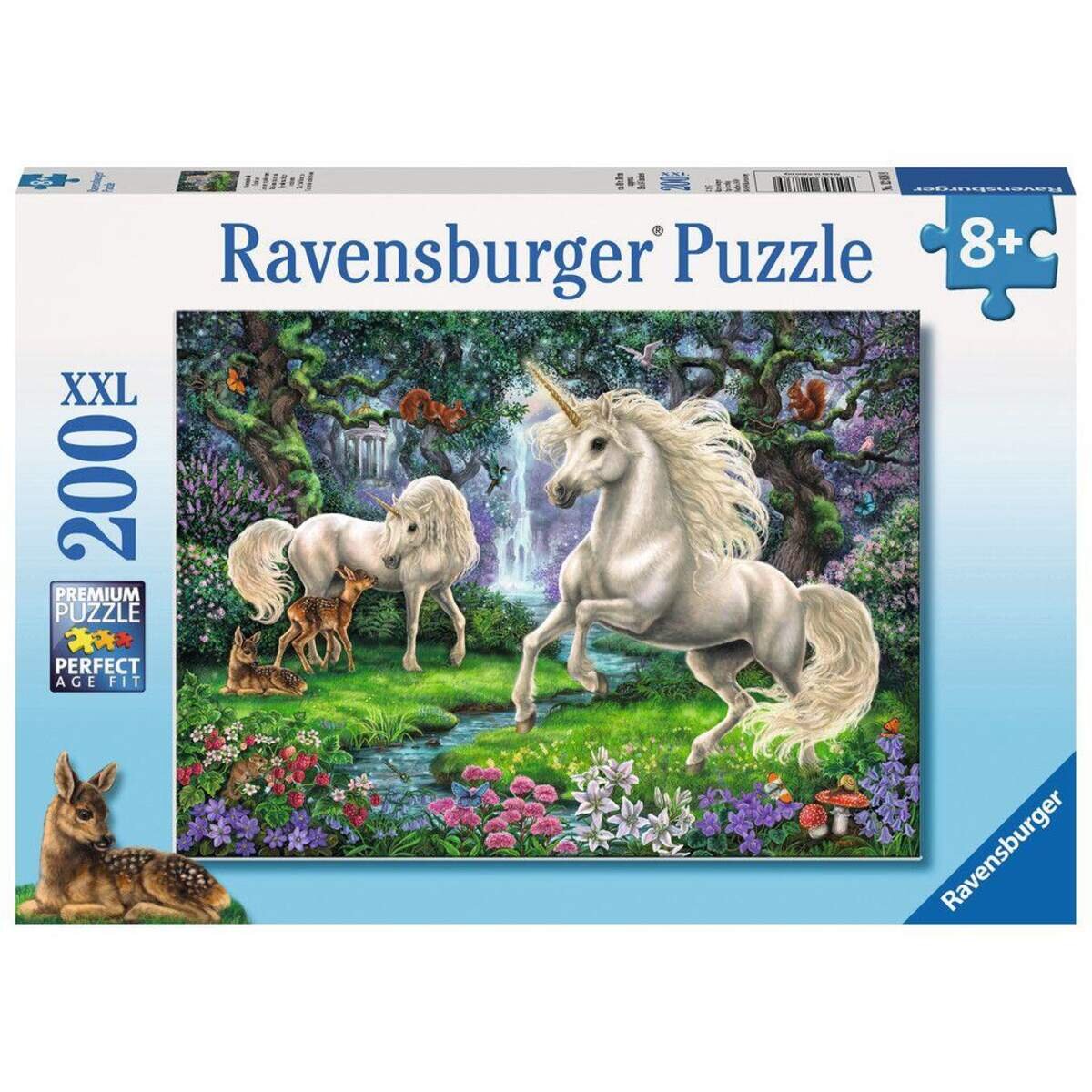 Ravensburger Puzzle XXl Geheimnisvolle Einhörner, 200 Teile