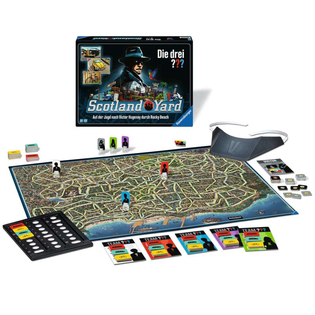 Ravensburger Scotland Yard Die drei ??? Gesellschaftsspiel