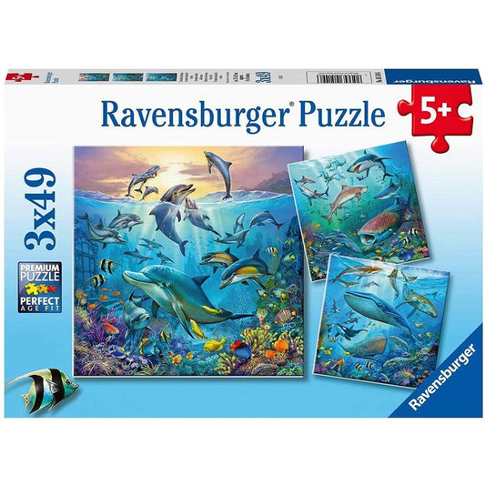 Ravensburger Tierwelt des Ozeans, 3 x 49 Teile