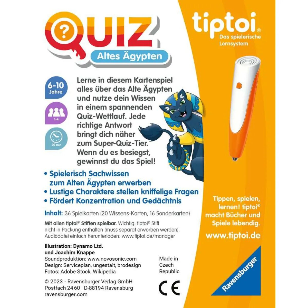 Ravensburger tiptoi® Quiz Altes Ägypten