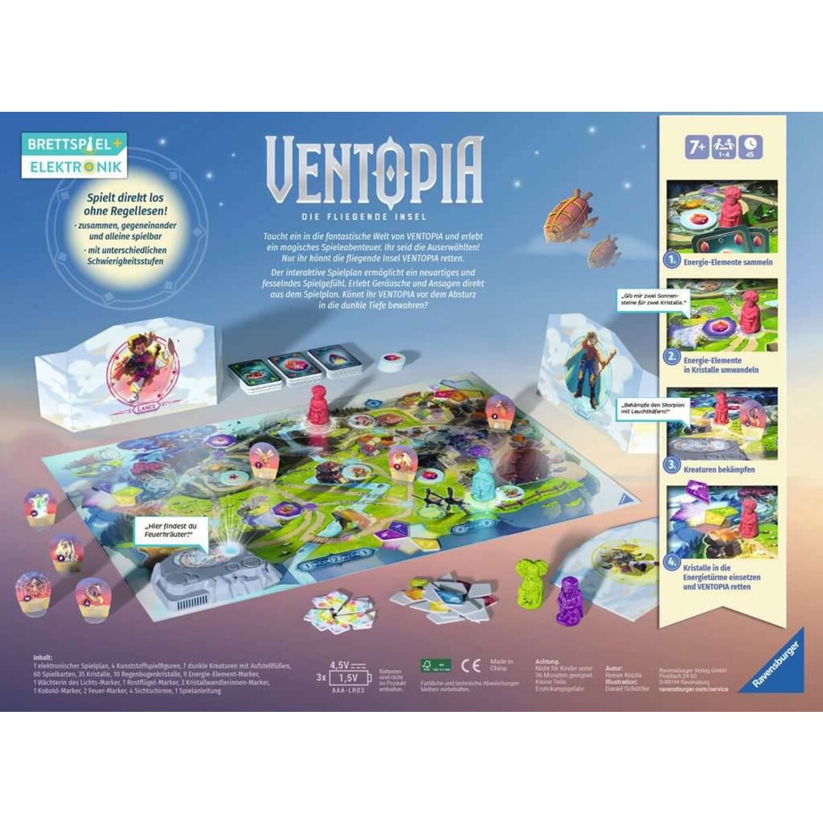 Ravensburger Ventopia Die fliegende Insel ein Abenteuer für 4 Spieler