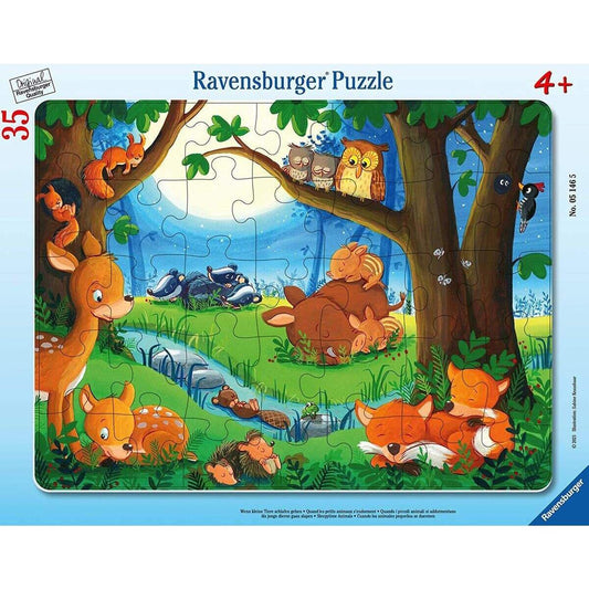 Ravensburger Wenn kleine Tiere schlafen, 35 Teile