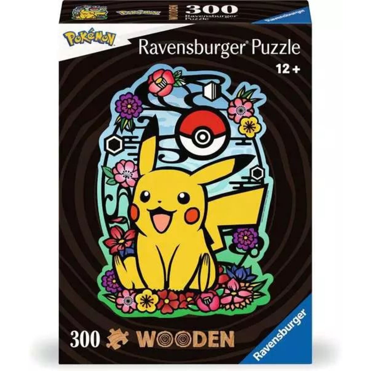 Ravensburger Wooden Puzzle - Pokemon Pikachu, 300 Teile