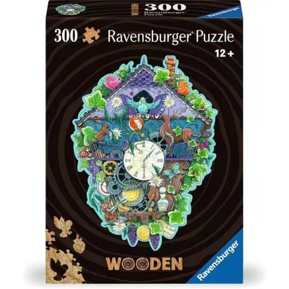 Ravensburger Wooden Puzzle - Kuckucksuhr, 300 Teile