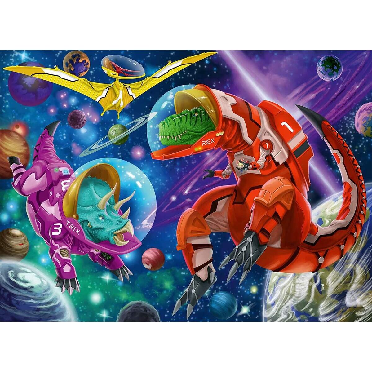 Ravensburger XXL Puzzle - Weltall Dinos, 200 Teile