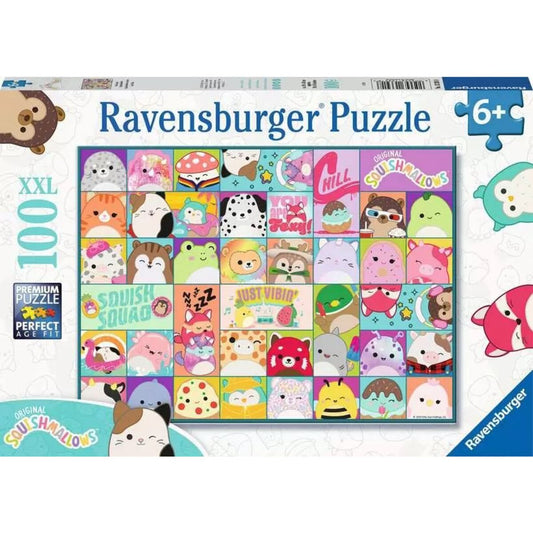 Ravensburger XXL Puzzle - Viele bunte Squishmallows, 100 Teile