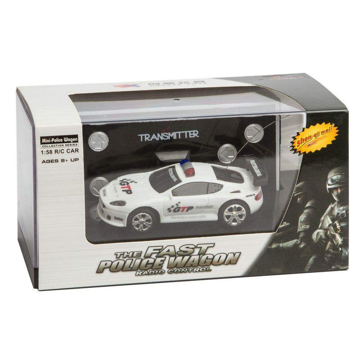 RC: Police Mini Racer Black + White