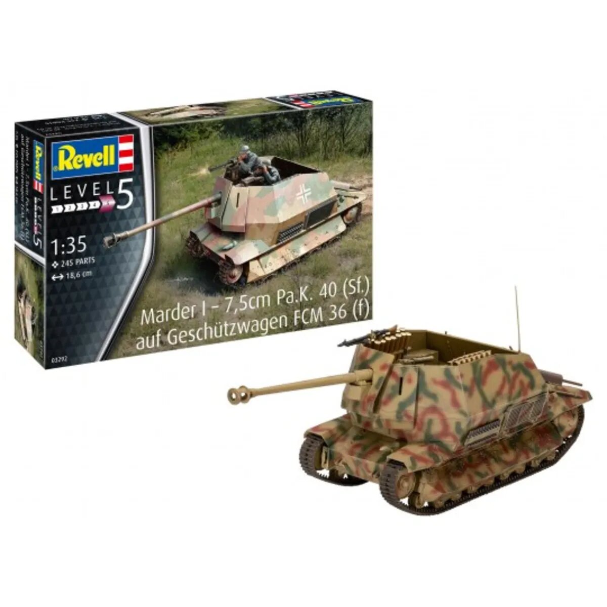 Revell Marder I – 7,5cm Pa.K. 40 (Sf.) auf FCM 36(f)