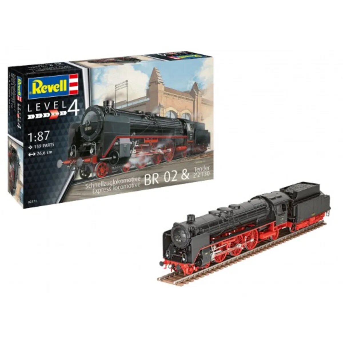 Revell Schnellzuglokomotive BR02 & Tender 2'2' T30