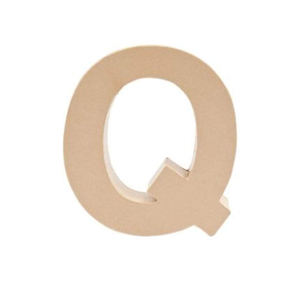 Rico Design Pappmaché Buchstabe Q, 17,5cm