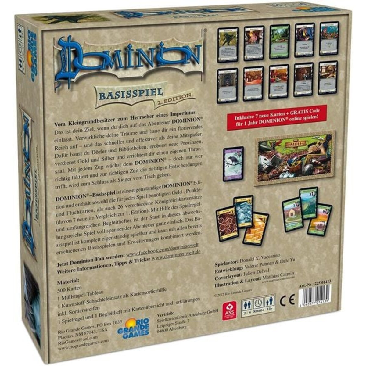 Rio Grande Games Dominion Basis zweite Edition