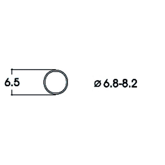 Roco Haftringsatz Gleichstrom, 6.8-8.2mm, 10 Stück