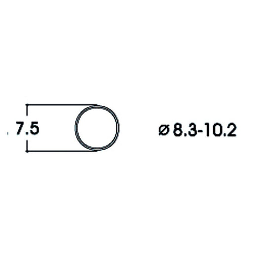 Roco Haftringsatz Gleichstrom, 8.3-10.2mm, 10 Stück