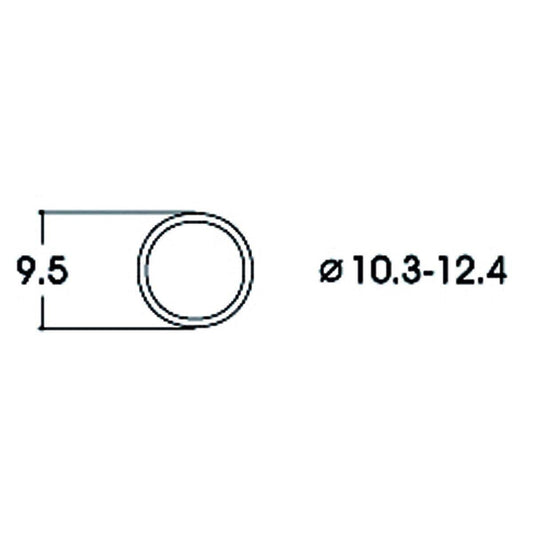Roco Haftringsatz Wechselstrom, 10.3-12.4mm, 10 Stück