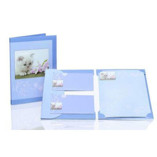 Rössler Briefpapierset Katze Samtpfote, A4, 10 Bogen, 10 Umschläge