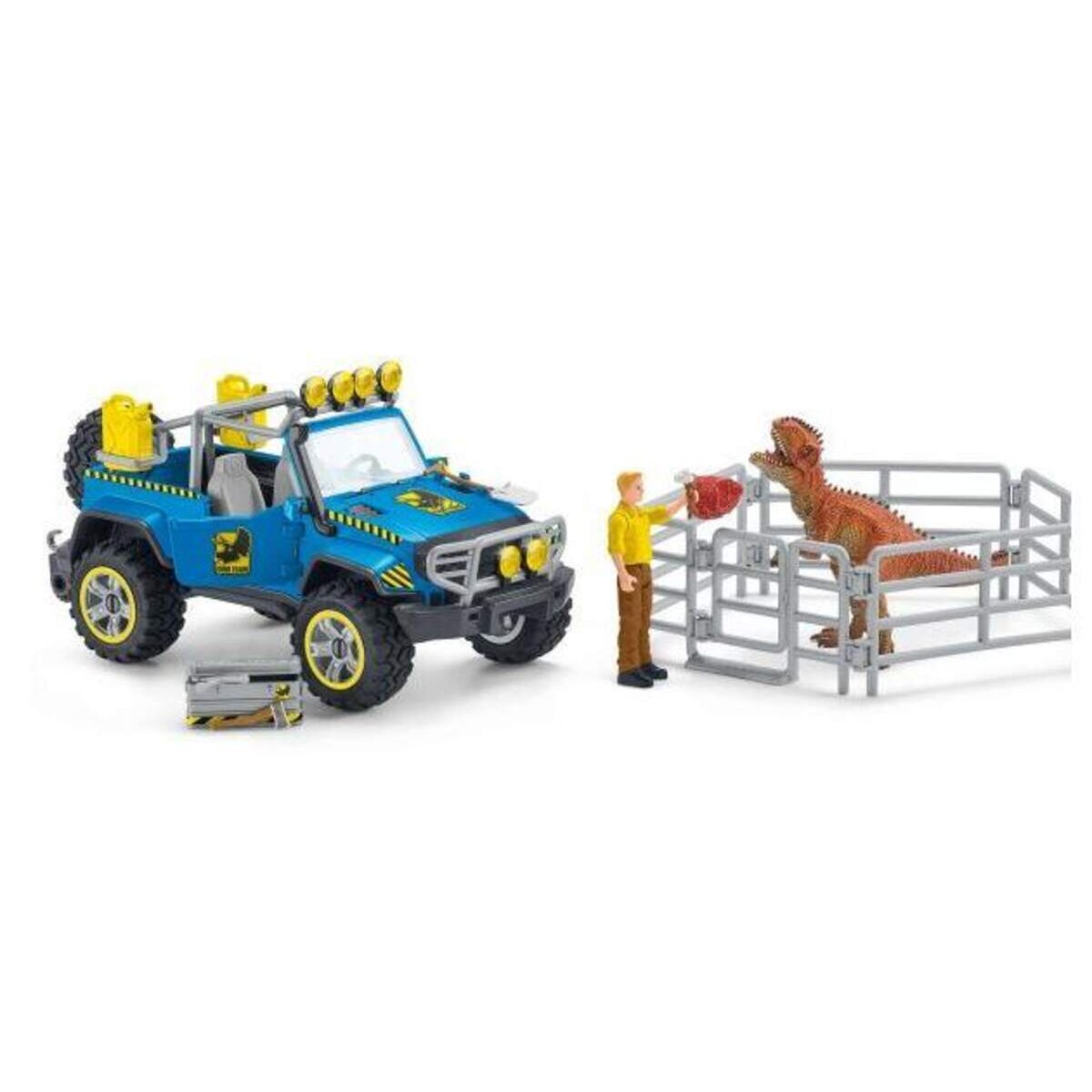 Schleich® 41464 Geländewagen mit Dino-Außenposten