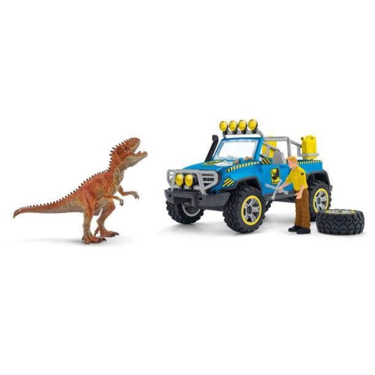 Schleich® 41464 Geländewagen mit Dino-Außenposten