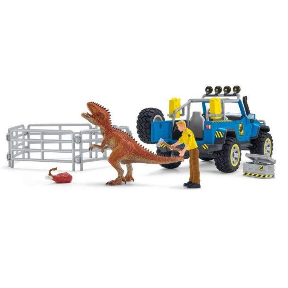 Schleich® 41464 Geländewagen mit Dino-Außenposten