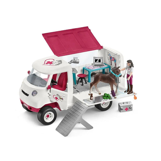 Schleich® 42439 Horse Club Mobile Tierärztin mit Hannoveraner Fohlen