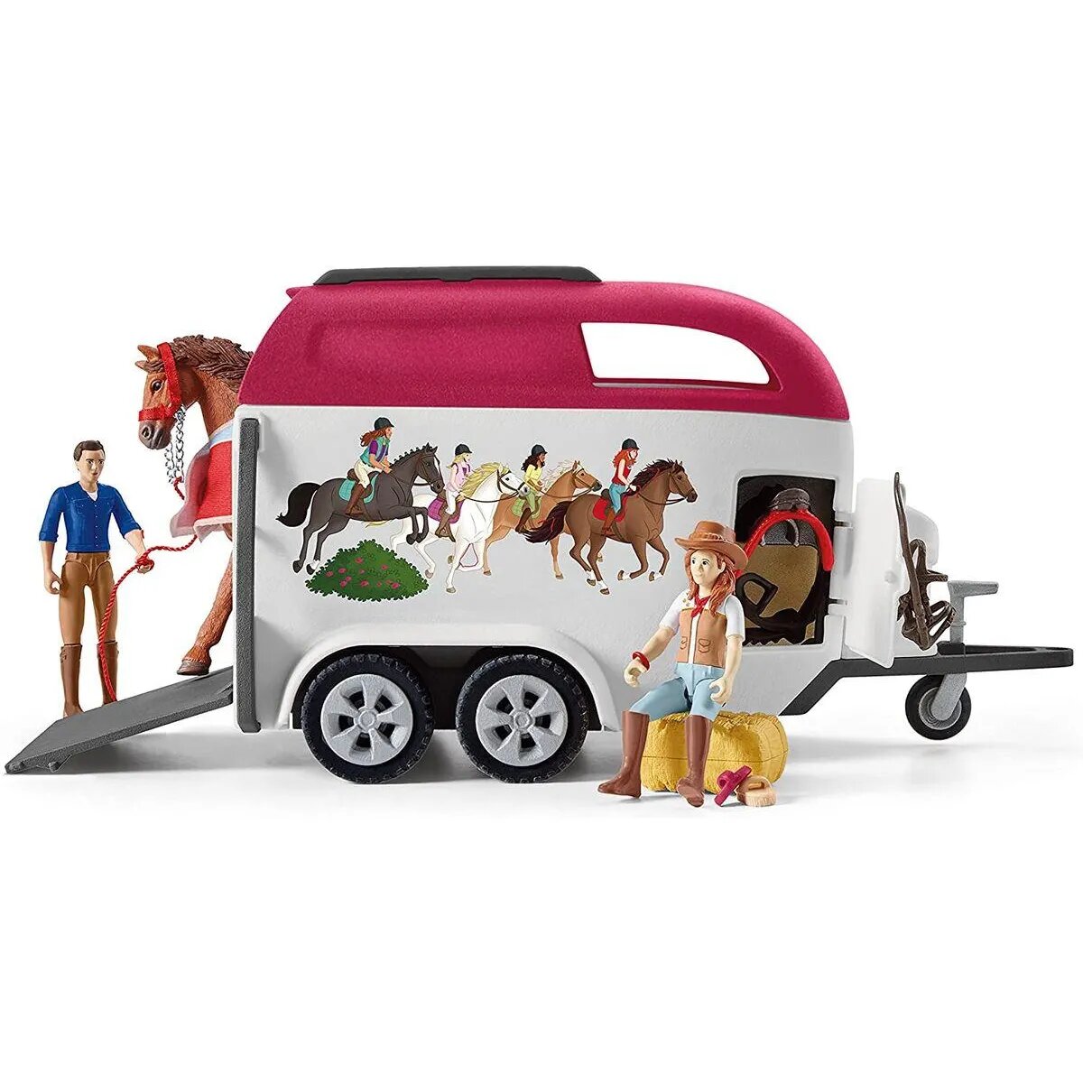 Schleich® 42535 Horse Club Abenteuer mit Auto und Pferdeanhänger