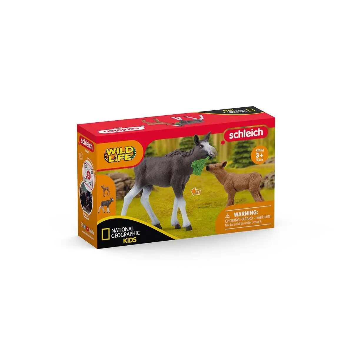 Schleich® 42603 Wild Life - Elchkuh mit Kalb