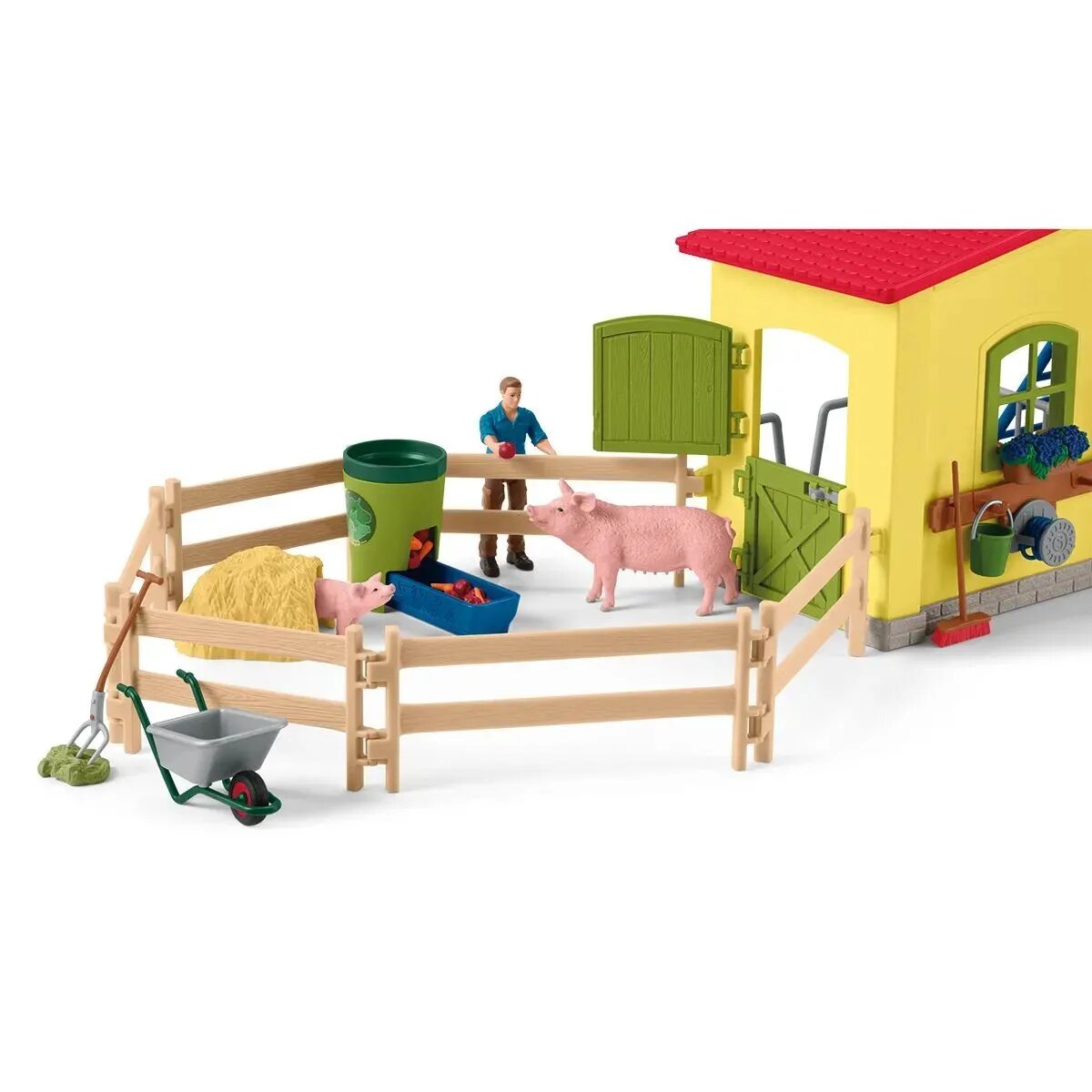 Schleich® 42605 Farm World - Großer Stall mit Tieren und Zubehör