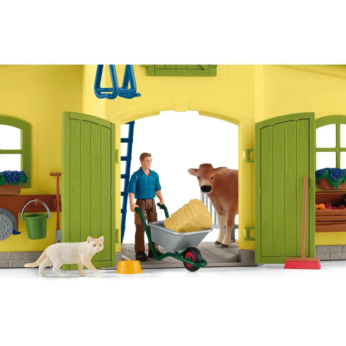 Schleich® 42605 Farm World - Großer Stall mit Tieren und Zubehör