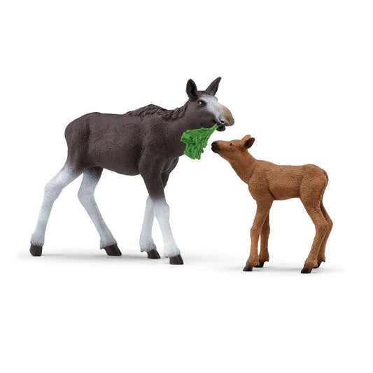 Schleich® 42629 Wild Life - Elchkuh mit Kalb