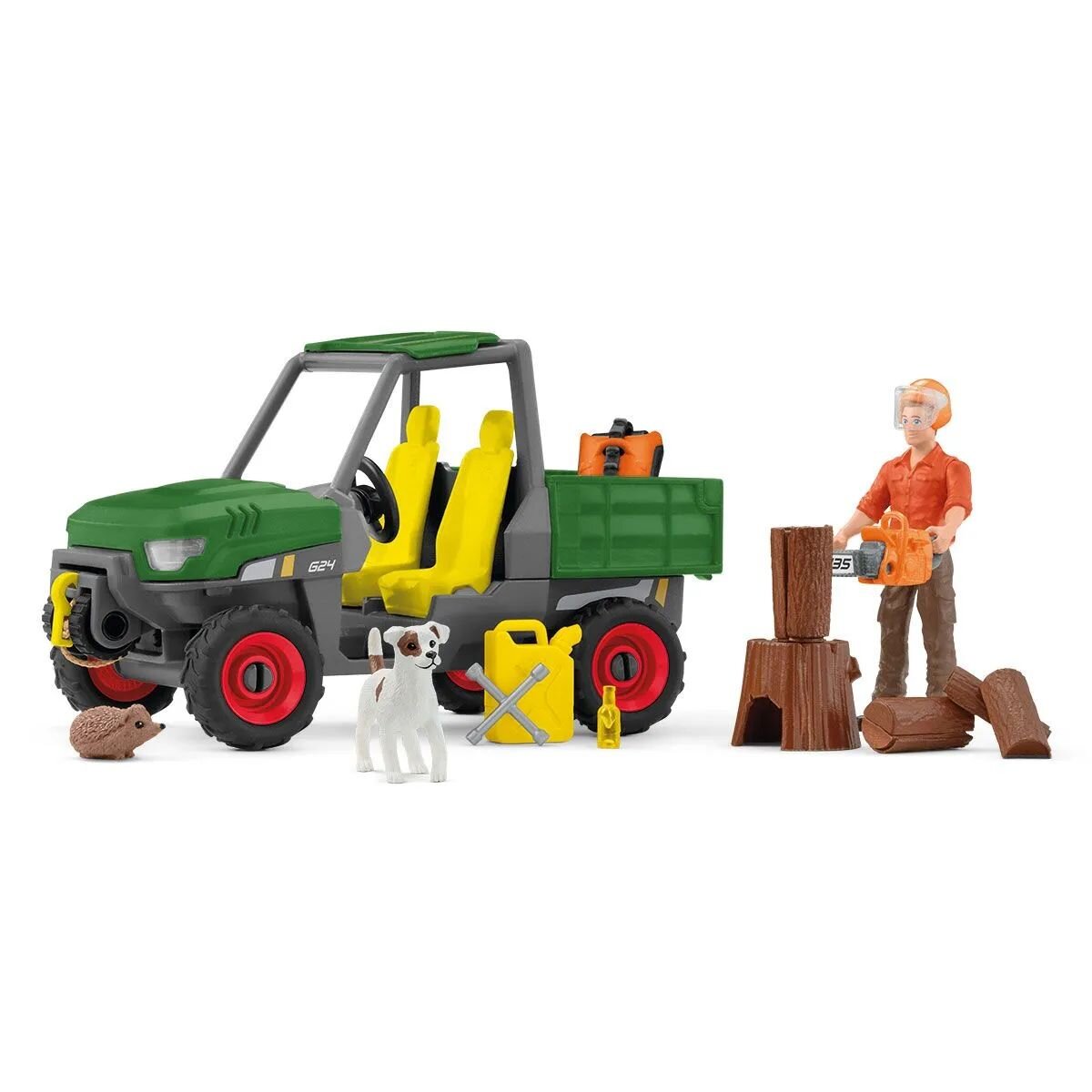 Schleich® 42659 Farm World - Waldbauer mit Fahrzeug