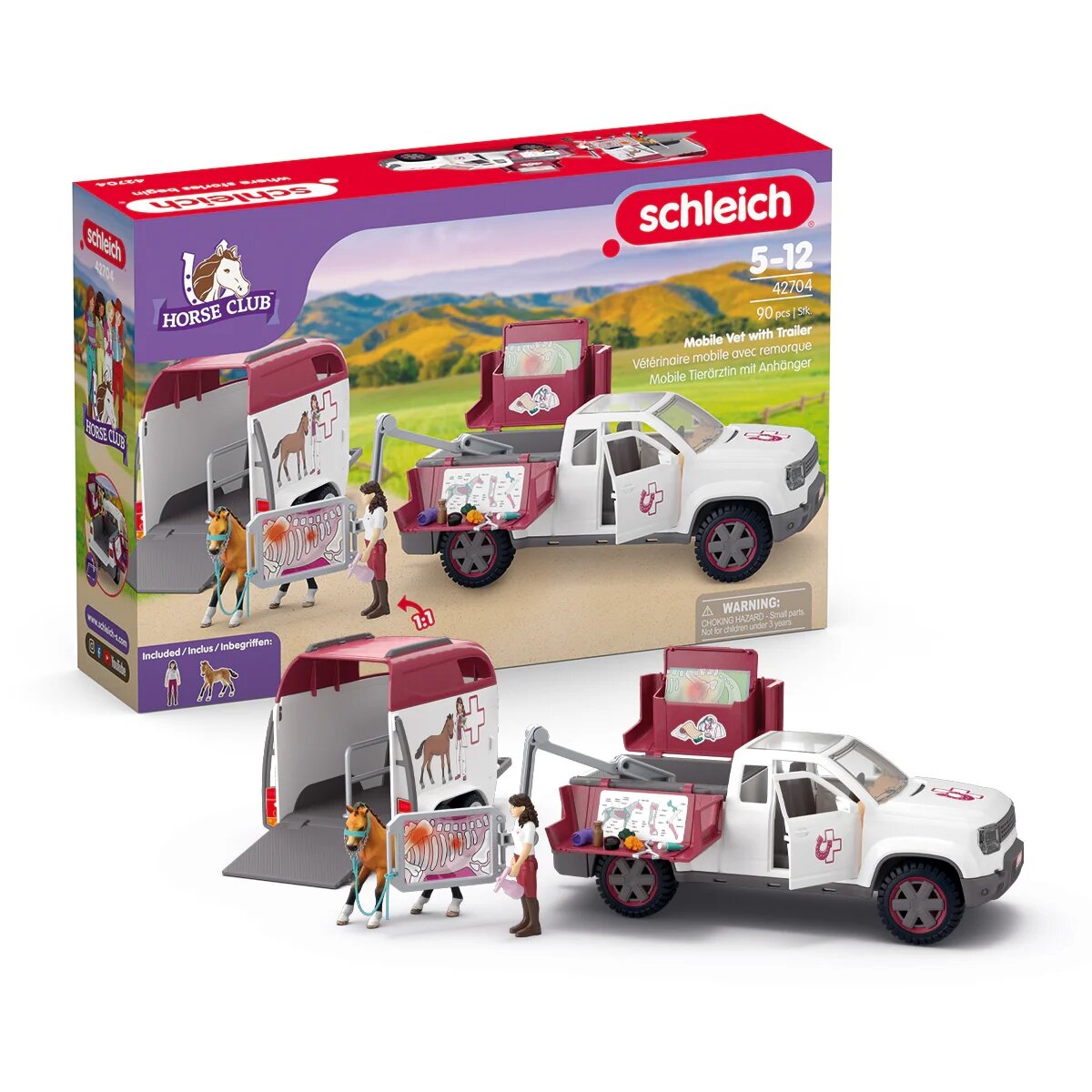 schleich® 42704 Horse Club Mobile Tierärztin mit Anhänger