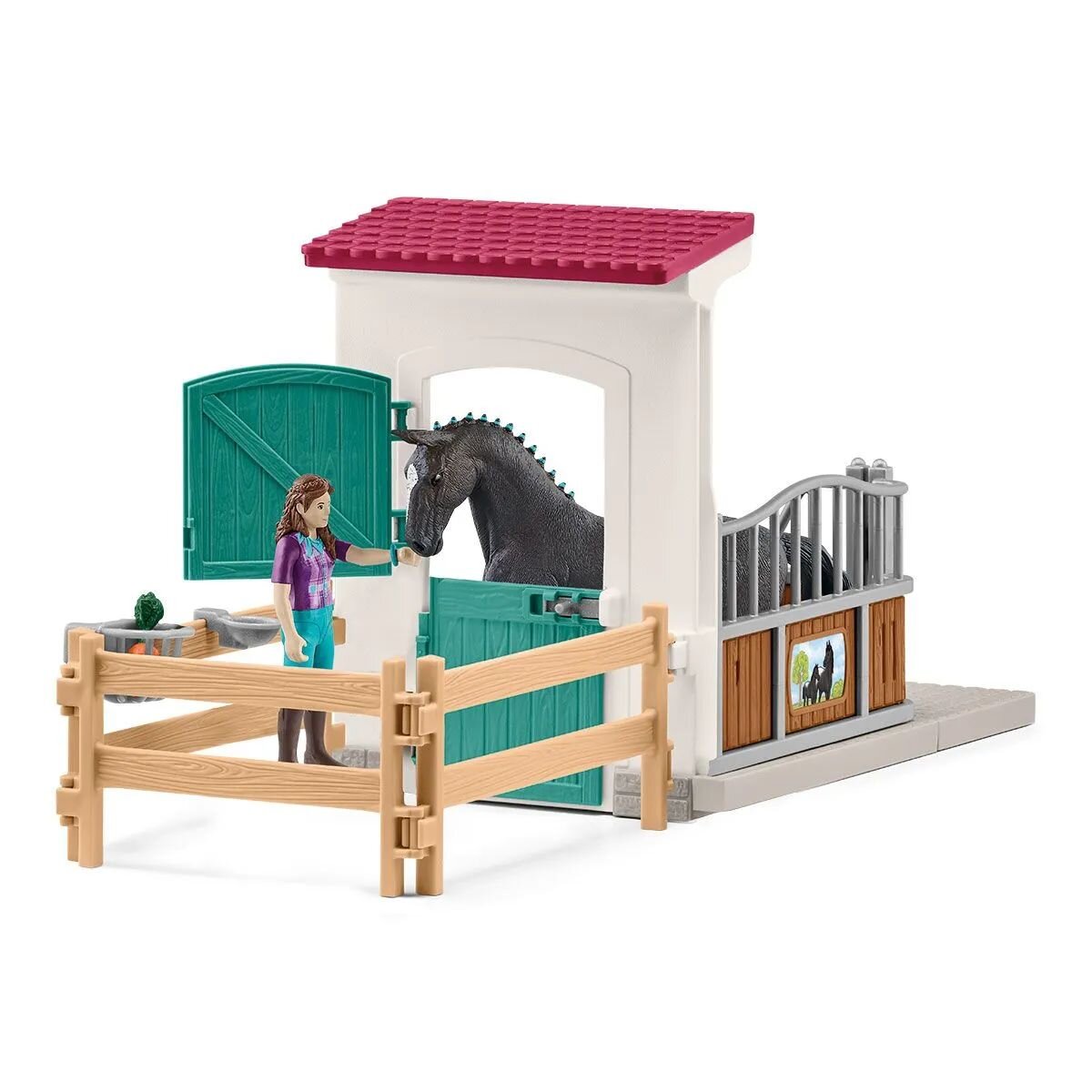 Schleich® 42709 Horse Club - Pferdebox mit Lisa & Storm