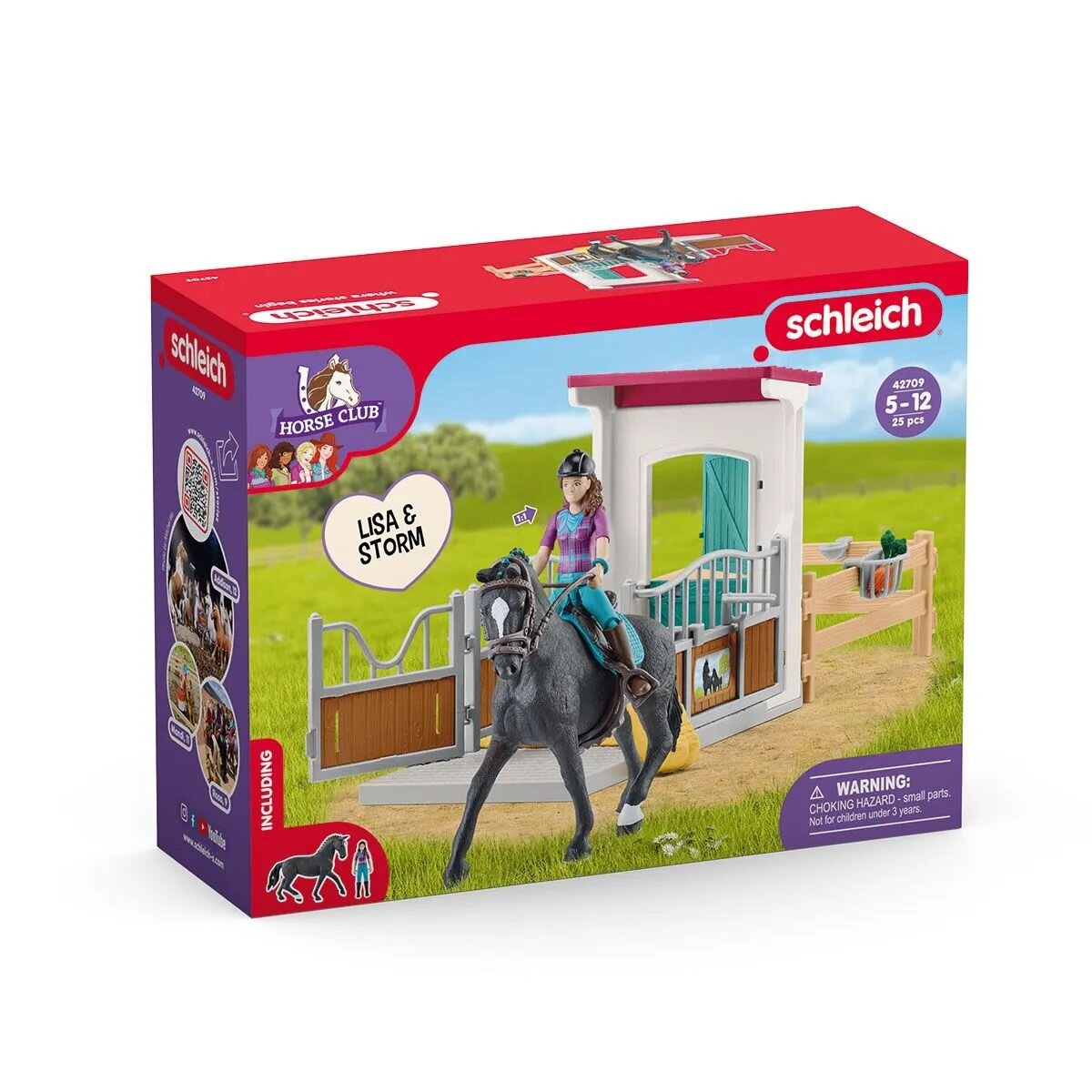 Schleich® 42709 Horse Club - Pferdebox mit Lisa & Storm