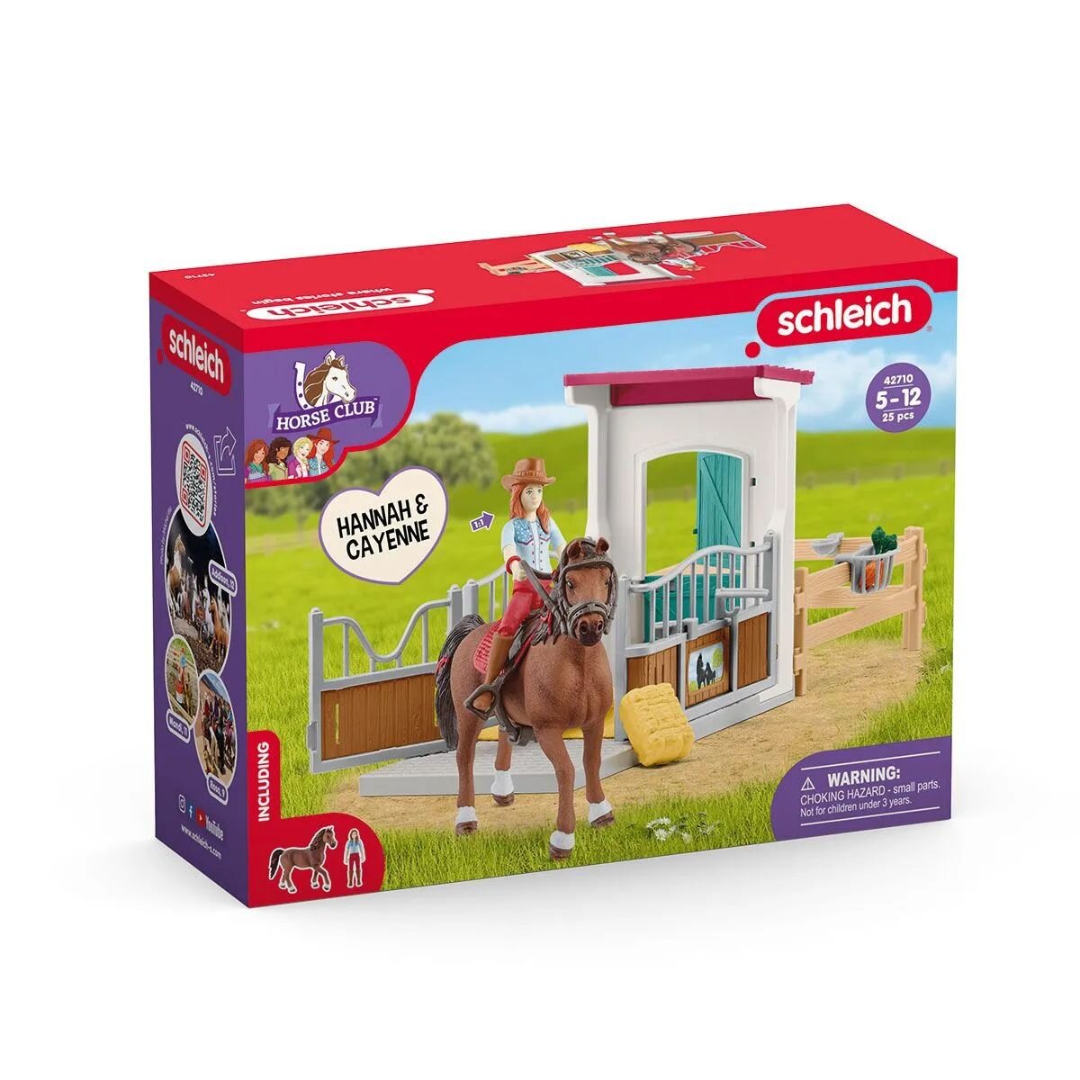 Schleich® 42710 Horse Club - Pferdebox mit Hannah & Cayenne