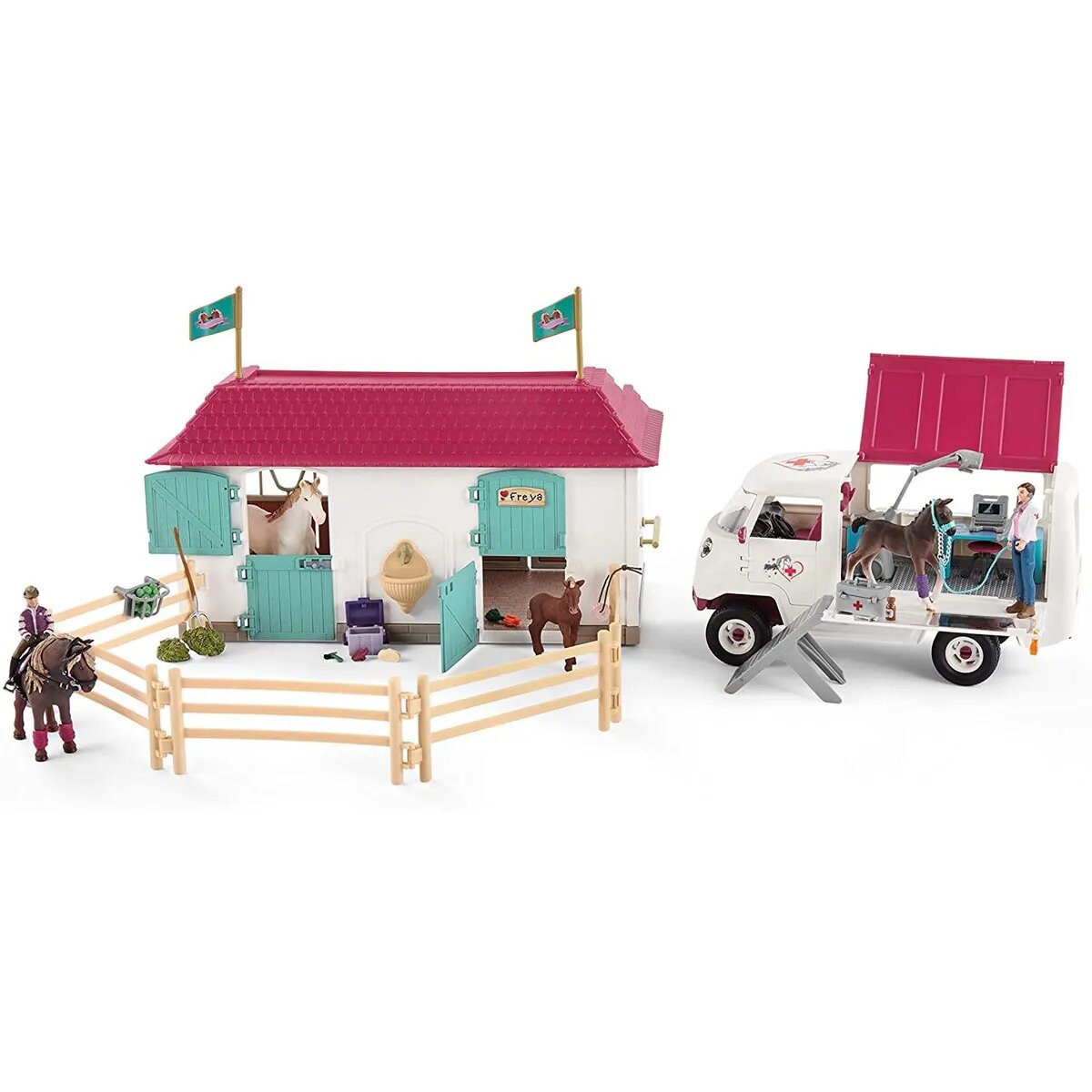 Schleich® 72147 Spielset - Tierarztbesuch im Stall, limitiert