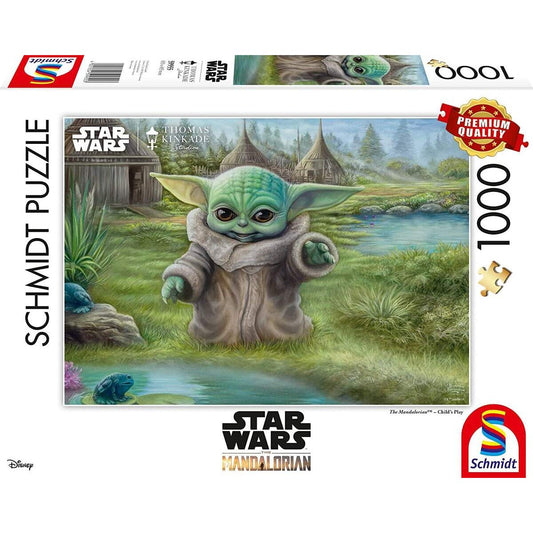 Schmidt Spiele Puzzle - Thomas Kinkade, Lucas Film, The Mandalorian, Childs Play, 1.000 Teile