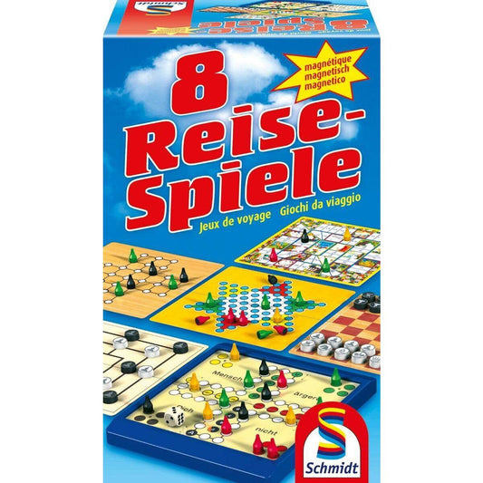 Schmidt Spiele 8 Reise-Spiele, magnetisch